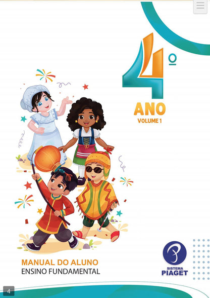 Pacote 4° ano ensino fundamental 1 com Material Didático, Bilingue, Coletivo Leitor e Robótica