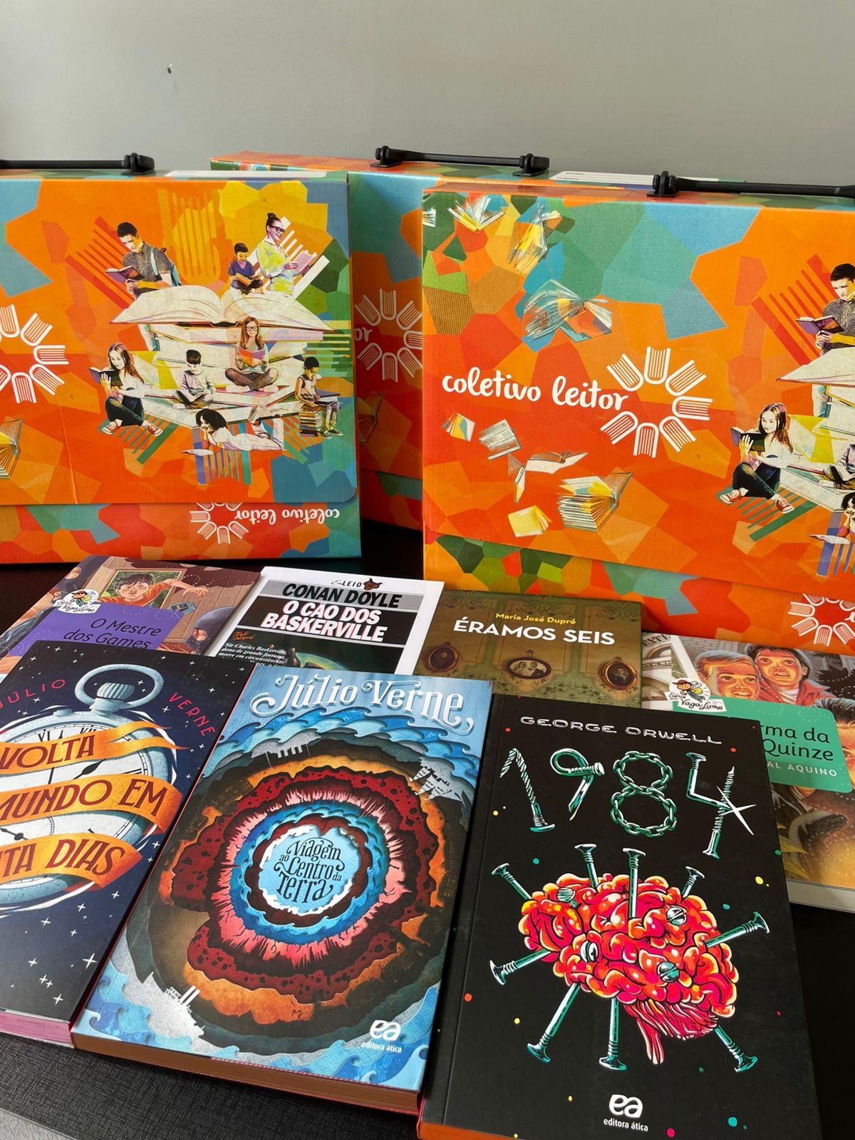 Kit de livros do Coletivo Leitor do 7° ano ensino fundamental 2